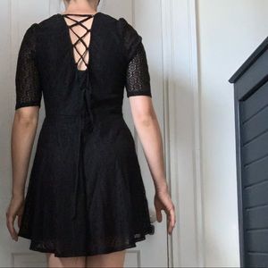 Black Lace Evening Dress